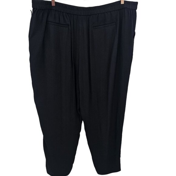 Halogen‎ Womens Plus Size 24 Black Crepe Elastic Waist Pull On Pants NWT - Picture 4 of 15